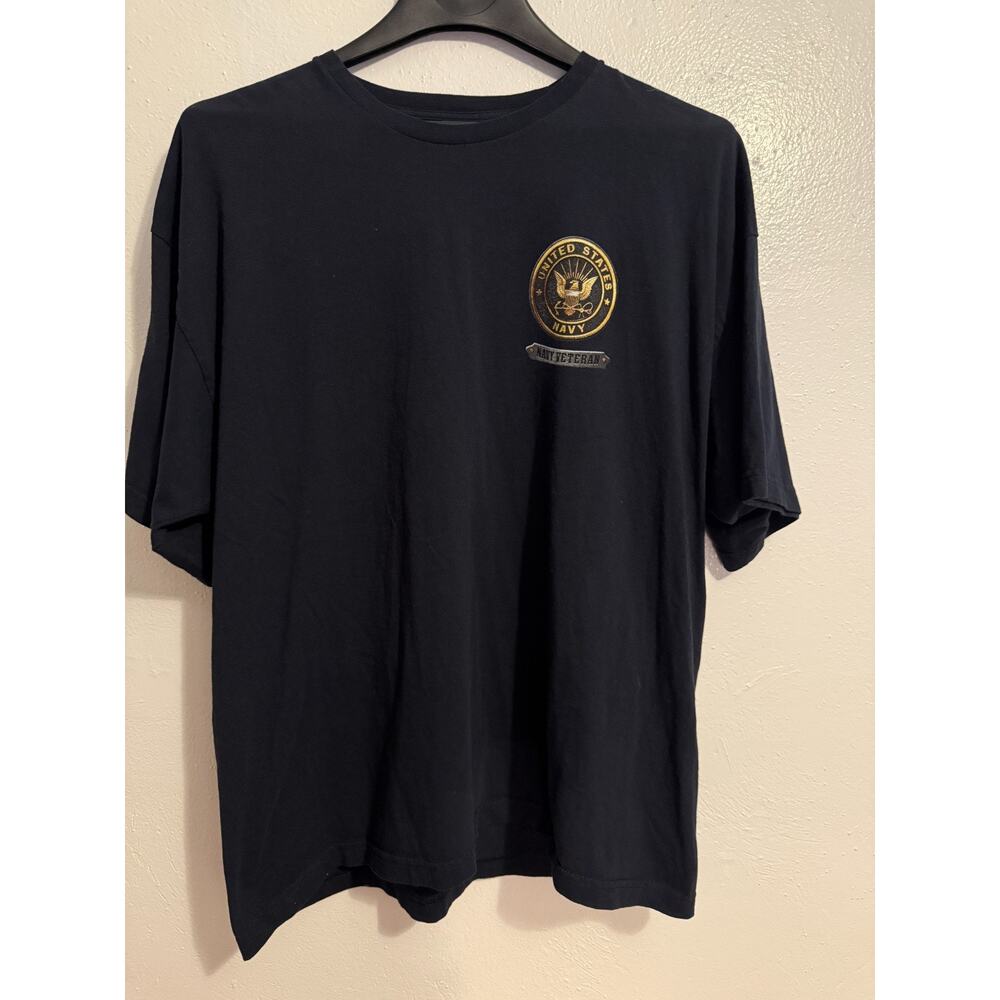 Proud To Have Served , Navy Veteran T-shirt , sz2XL,Dark Blue